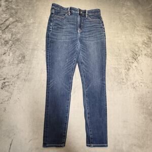 American Eagle Jeans Womens 6 Short Blue Super Hi-Rise Jegging Slim Stretch